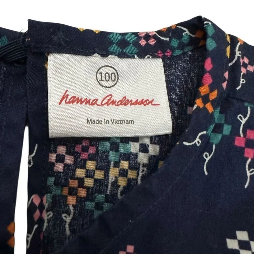 Hanna Andersson Girls Blue Tunic Dress size 4
